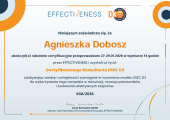 Certyfikat Konsultanta DISC D3 potwierdzający kompetencje Agnieszki Dobosz