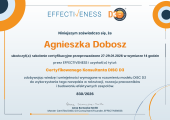 Certyfikat Konsultanta DISC D3 potwierdzający kompetencje Agnieszki Dobosz